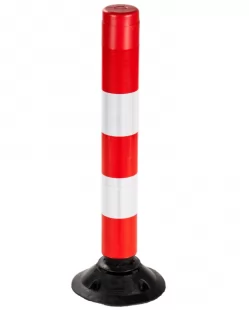 Słupek parkingowy blokujący FLEXPIN | PCV, 100 cm, na stopie, uchylny